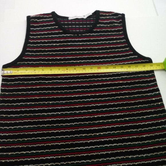 Vintage Karen Lessly Christmas Sweater Vest Small - Picture 9 of 14